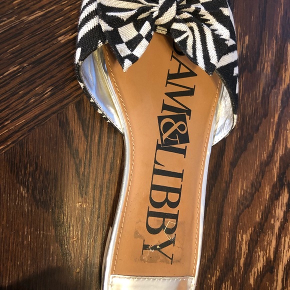 Sam & Libby Harper Bow Slide Sandals 7.5 - Picture 7 of 8